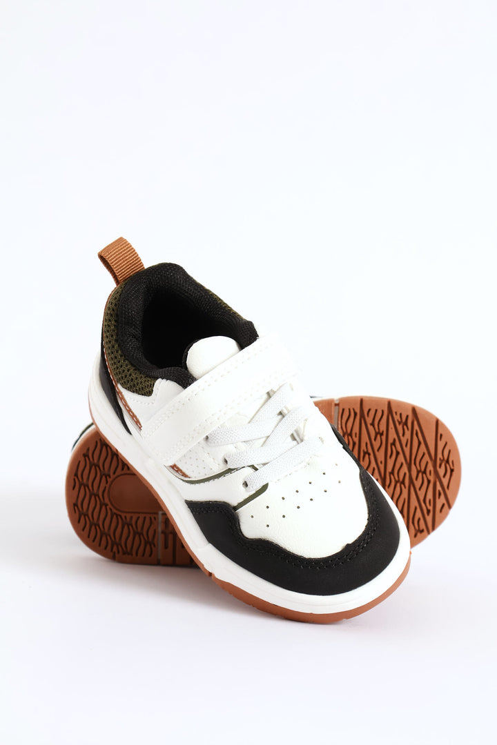 Pre-Boys Court Sneaker - Cream