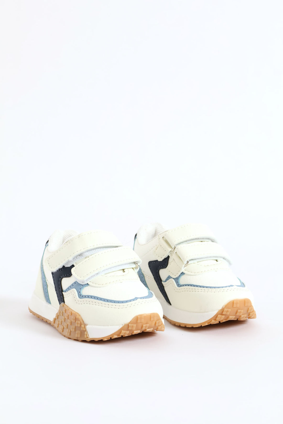 Pre-Boys Retro Sneaker - Cream/Blue