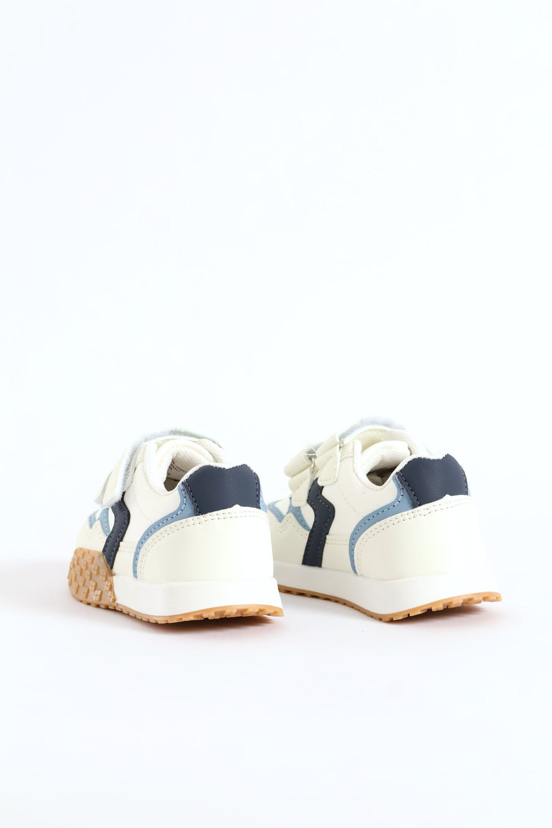 Pre-Boys Retro Sneaker - Cream/Blue