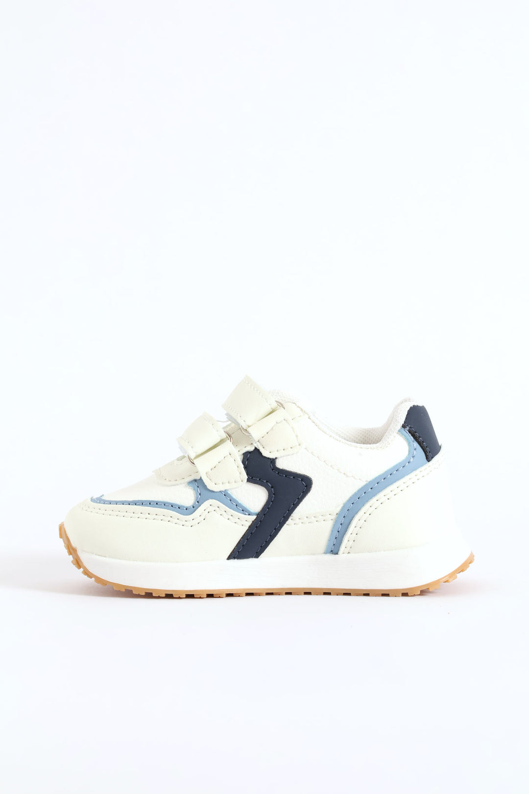 Pre-Boys Retro Sneaker - Cream/Blue