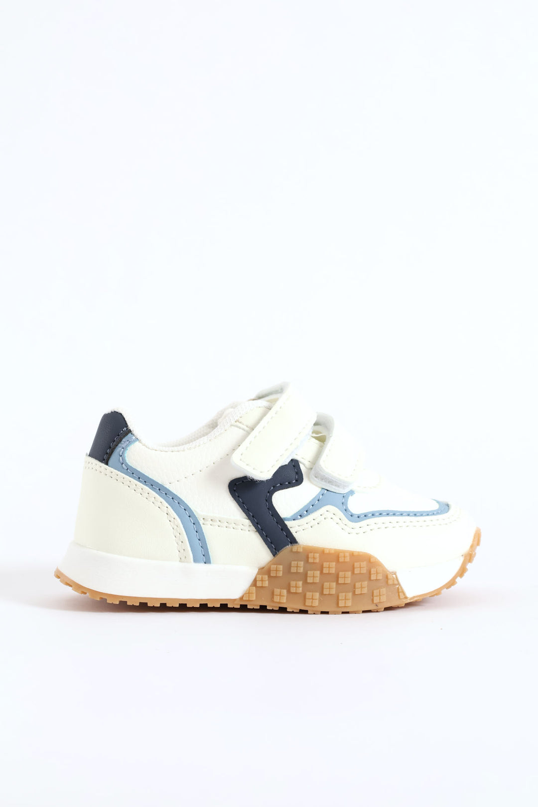 Pre-Boys Retro Sneaker - Cream/Blue
