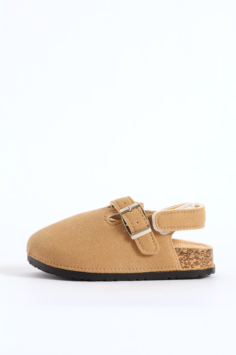 Baby Boys Slingback Closed Toe Sandal - Tan