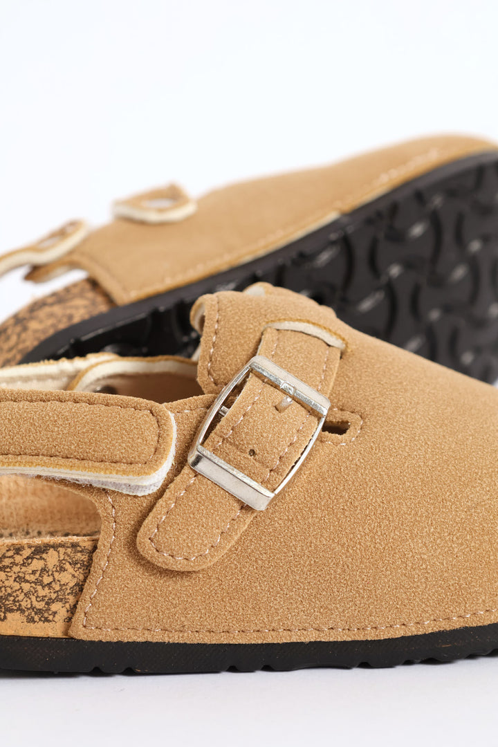 Baby Boys Slingback Closed Toe Sandal - Tan