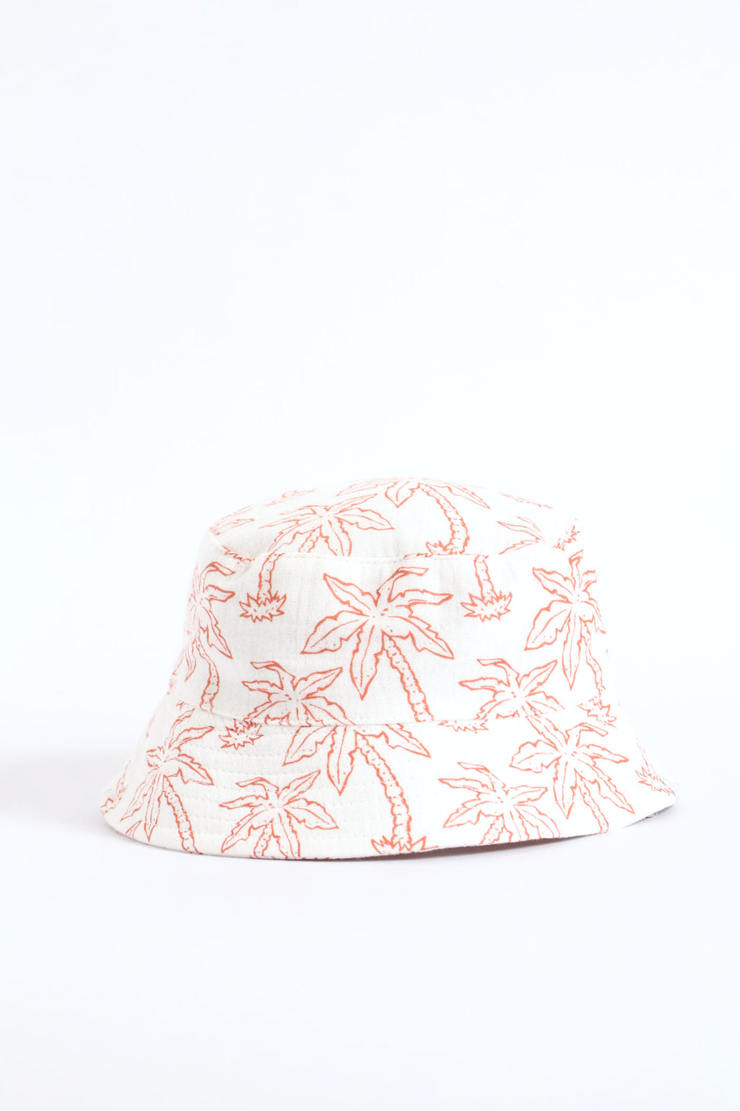 Baby Boys 2 Pack Plain Crinkle Cotton Hat - Natural