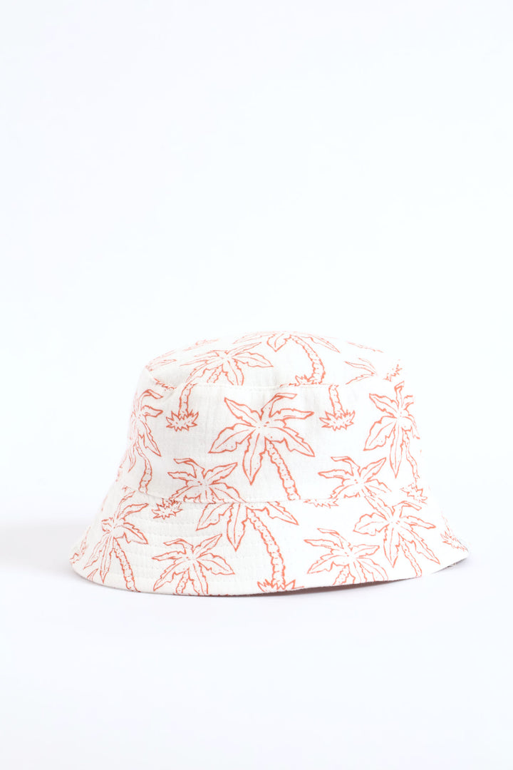 Baby Boys 2 Pack Plain Crinkle Cotton Hat - Natural