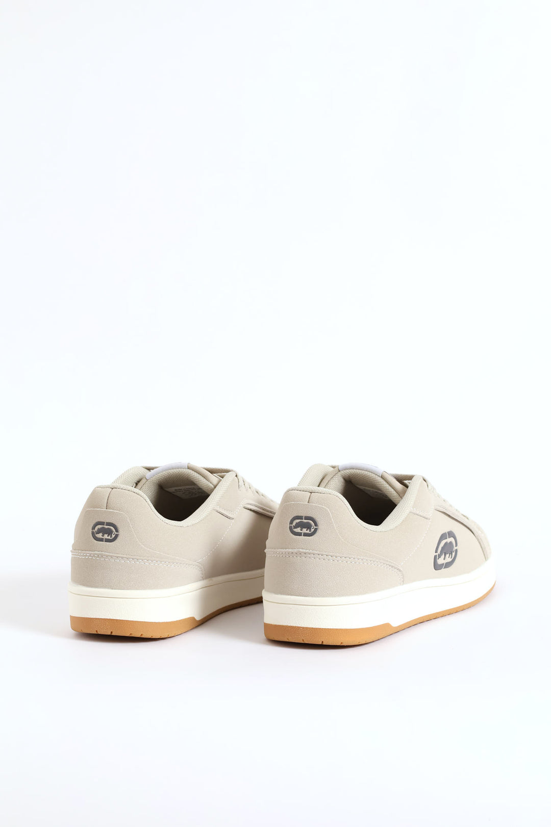 Debossed Logo Detail Lace Up Sneaker - Grey