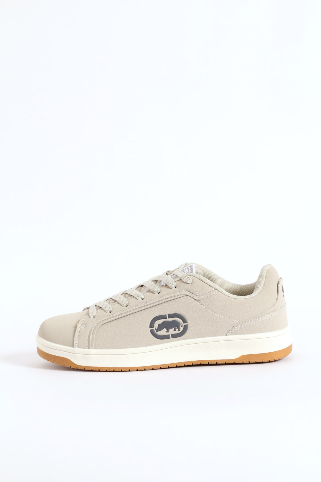 Debossed Logo Detail Lace Up Sneaker - Grey