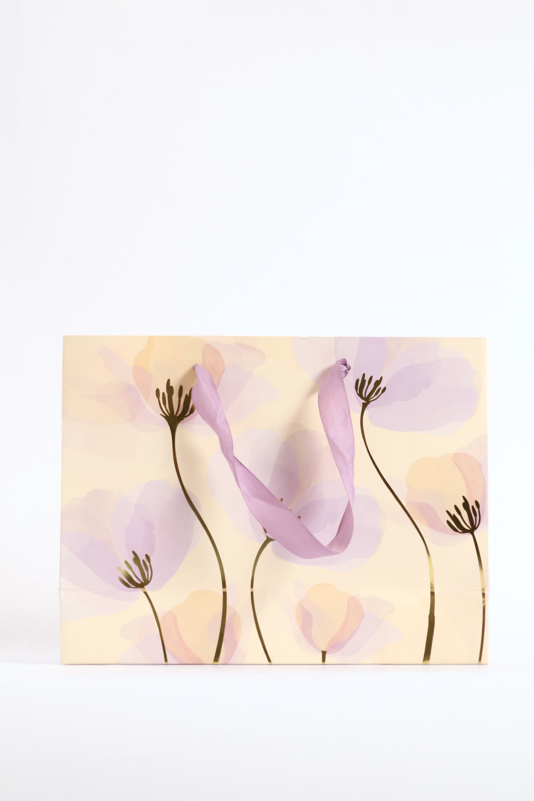 Washed Floral Gift Bag - Lilac