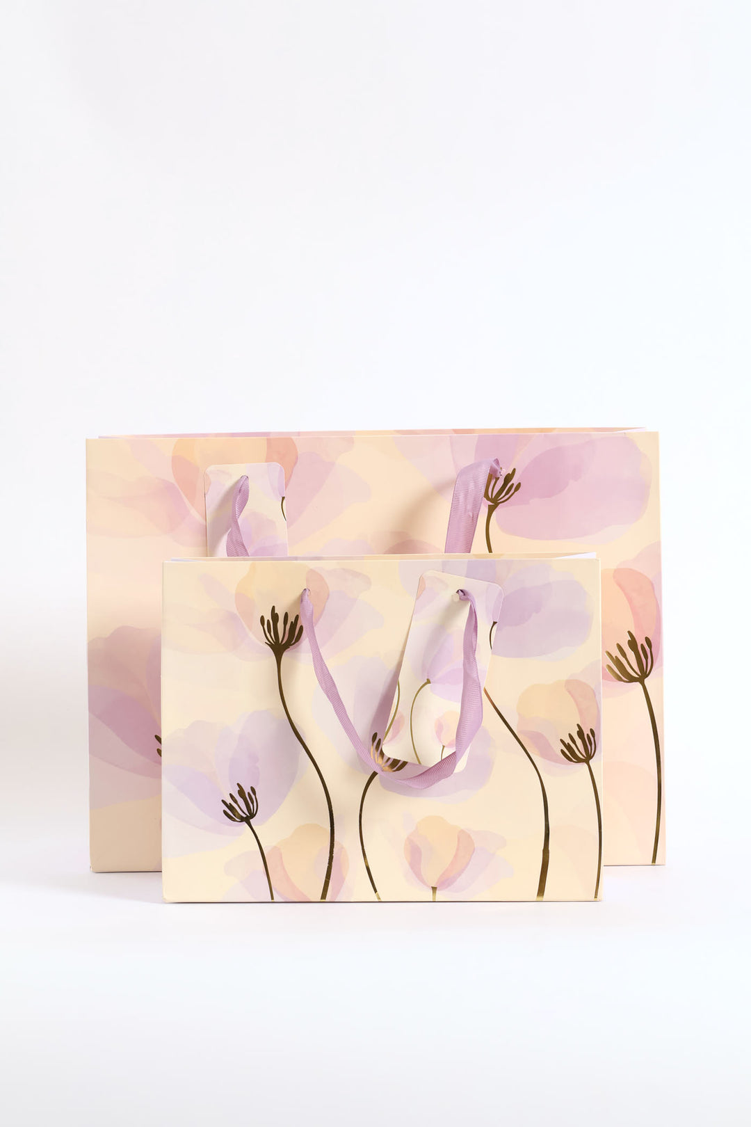 Washed Floral Gift Bag - Lilac