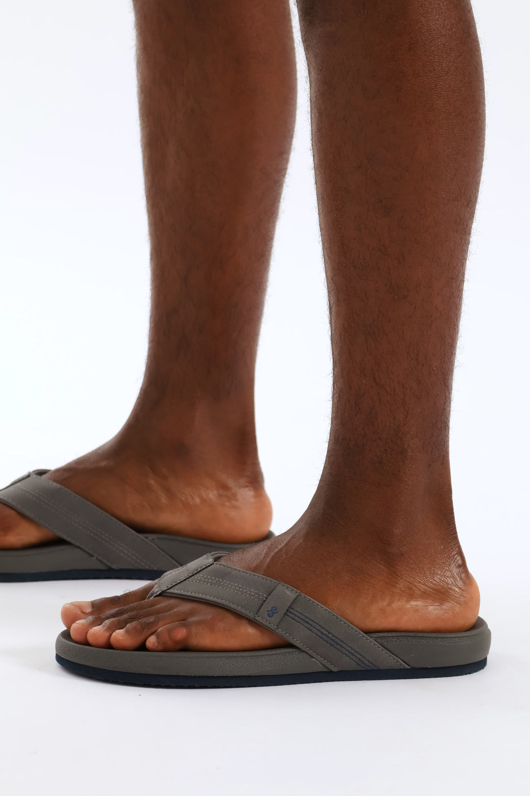Ultra Soft Wide Vamp Sandal - Grey
