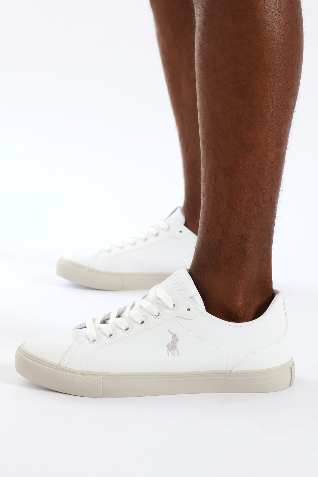 Basic Pu Lace Up Sneaker - White