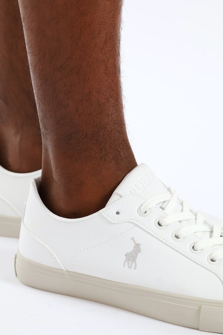 Basic Pu Lace Up Sneaker - White