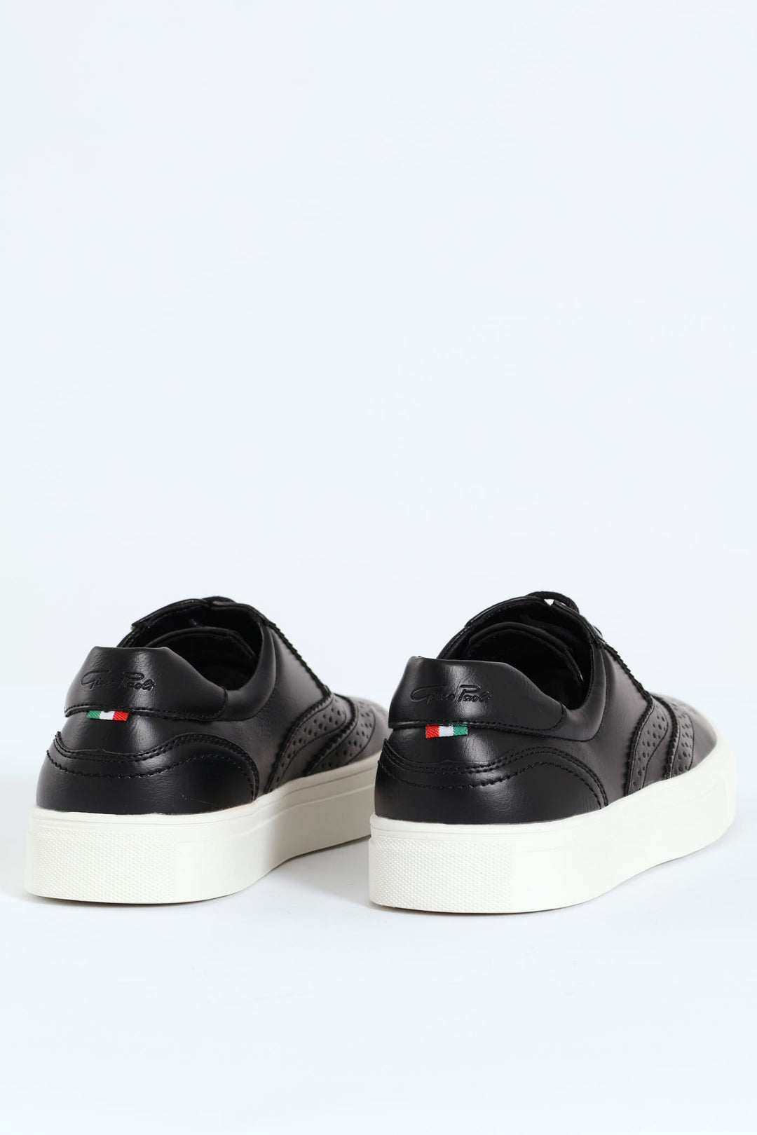 Brogue Detailed Cemented Lace Up Shoe - Black