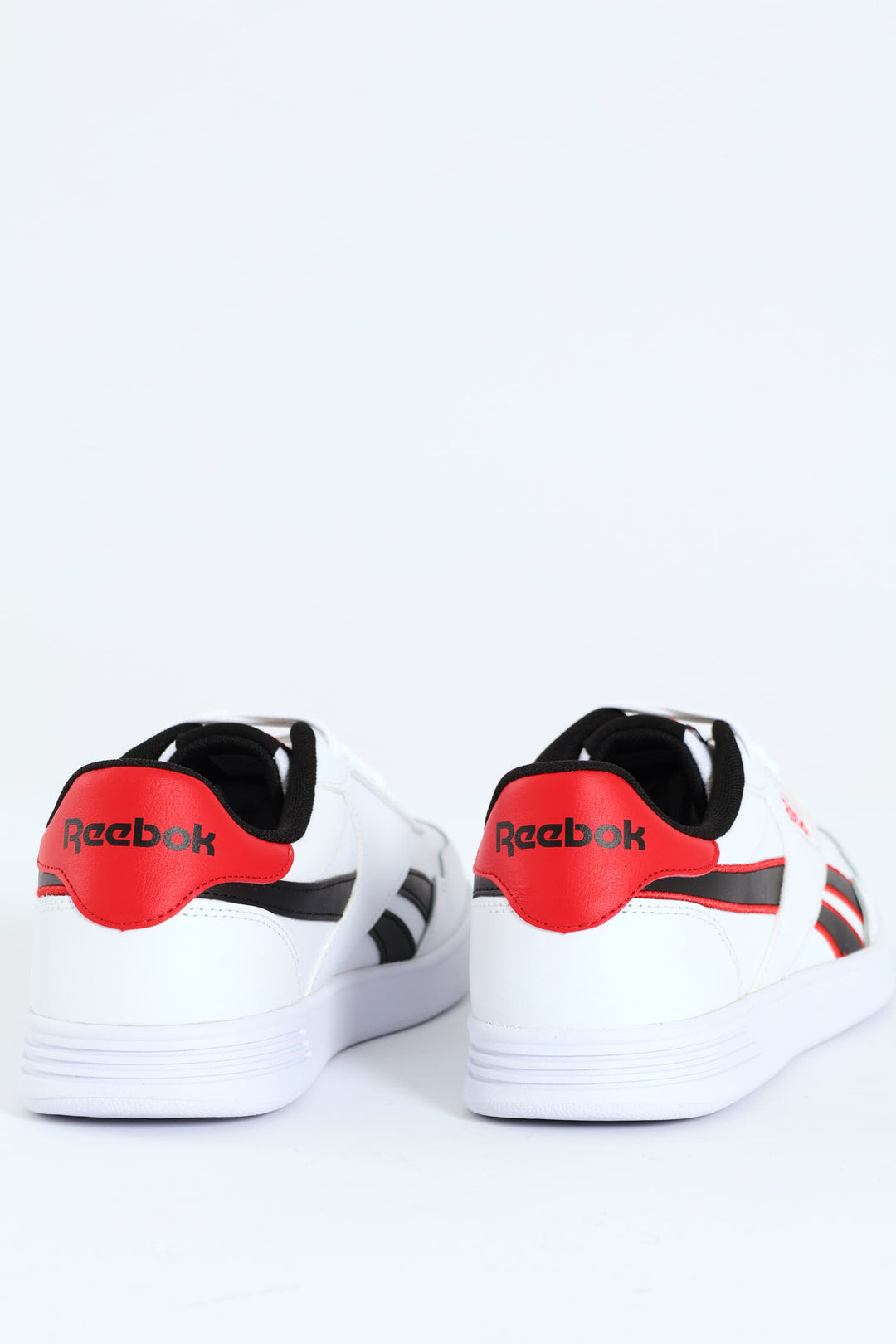 Court Advance Closed Toe Lace Up Sneaker - White/Red