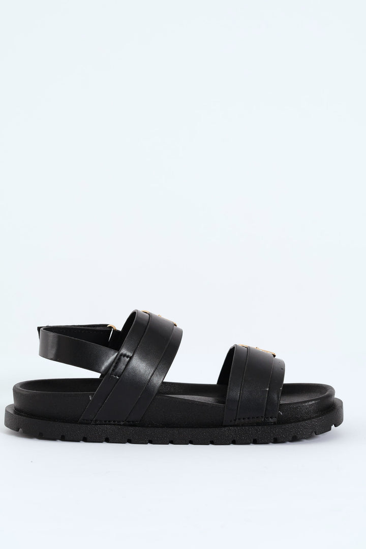 Girls Chunky Sandal - Black