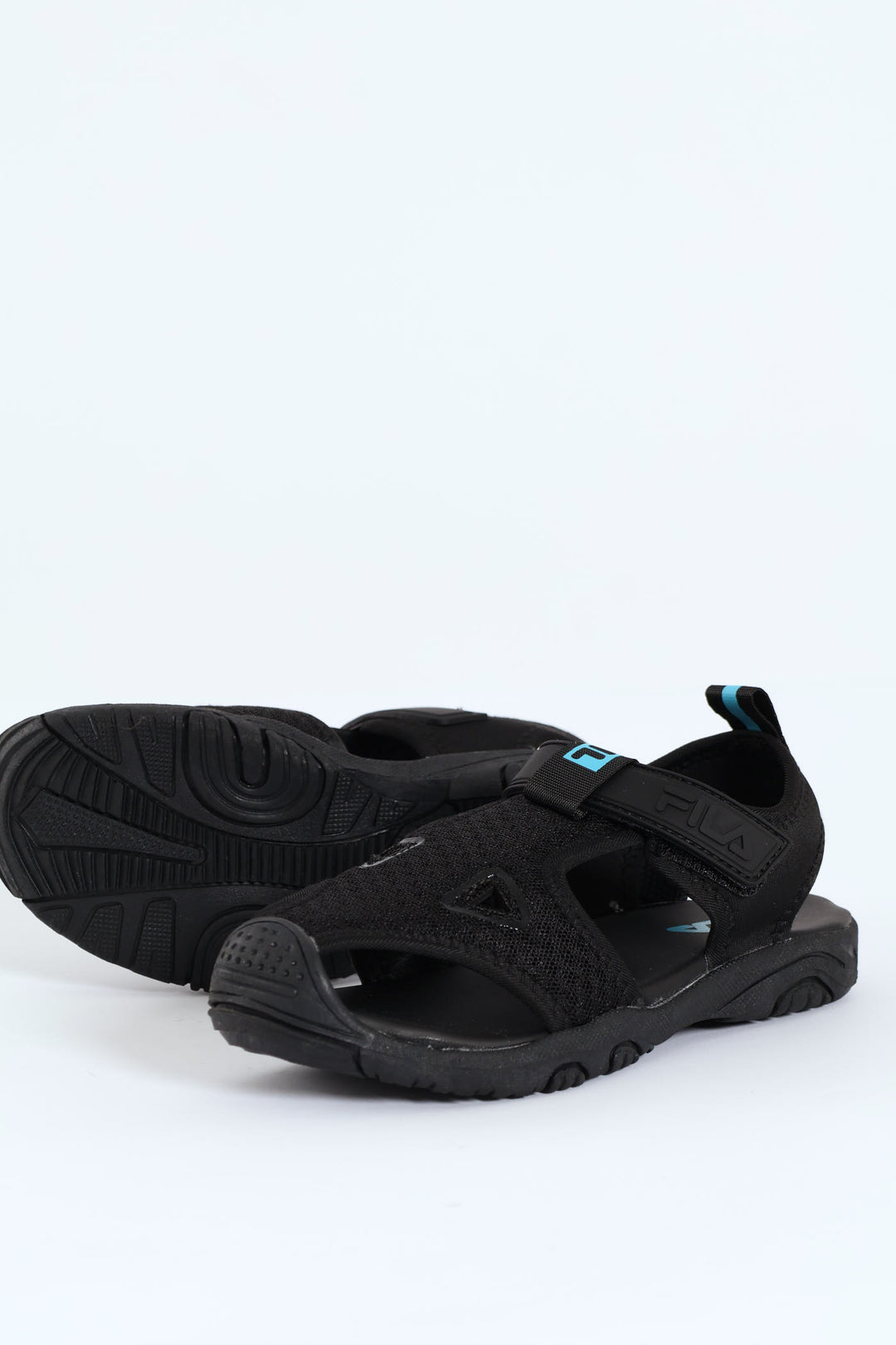 Boys Aqua Closed Toe Sandal - Black