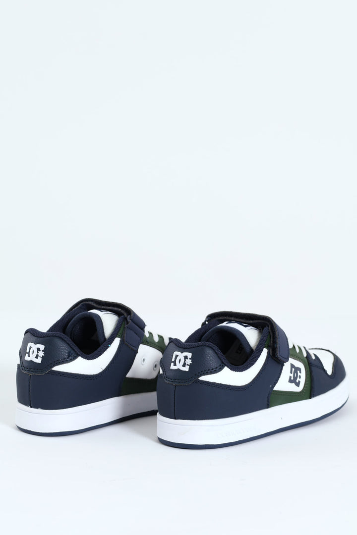 Boys Manteca 4 Lowcut Sneaker - White/Blue