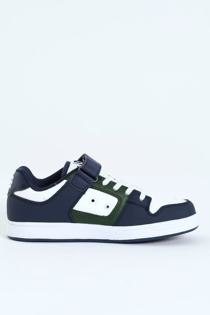 Boys Manteca 4 Lowcut Sneaker - White/Blue