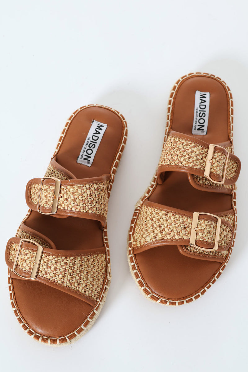 Loyalty Woven Sandal - Tan