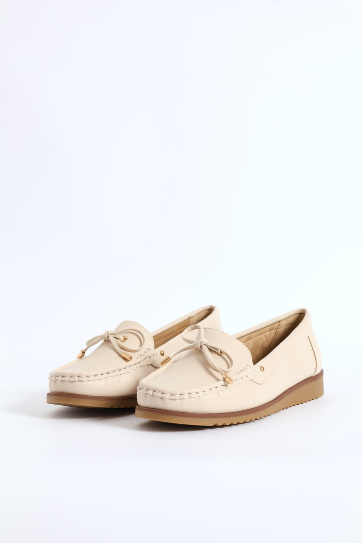 Soft Tony Nubuck Loafer - Ivory