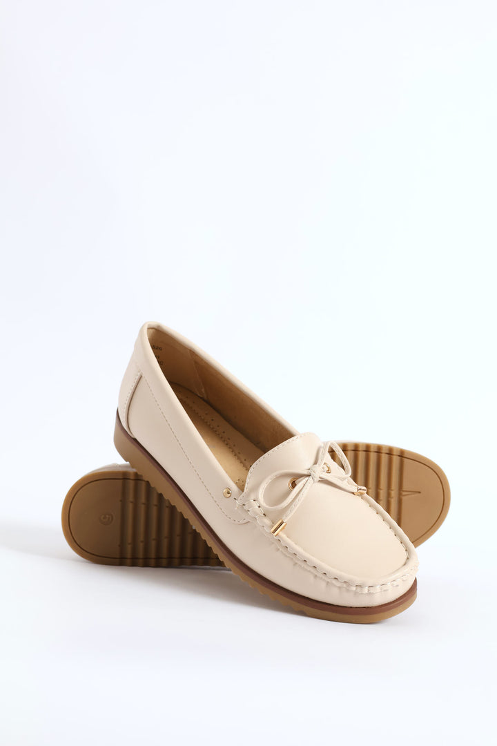 Soft Tony Nubuck Loafer - Ivory