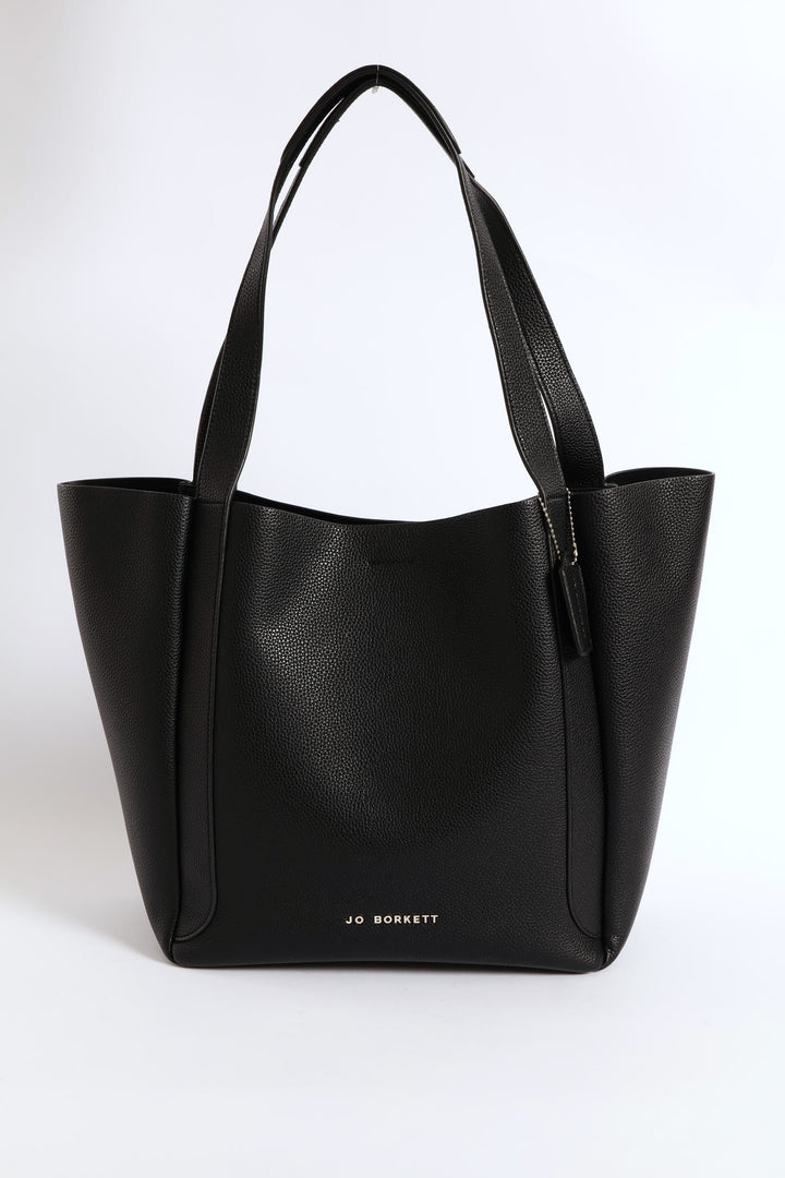 Blair Pebble Tote Bag - Black