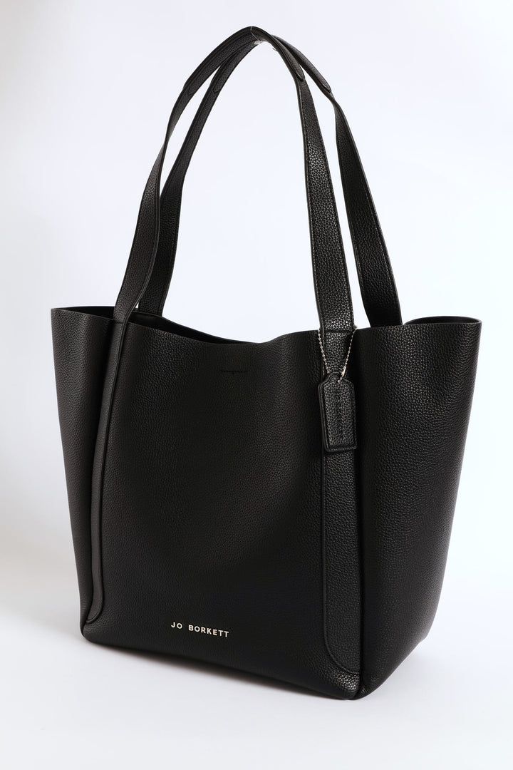 Blair Pebble Tote Bag - Black