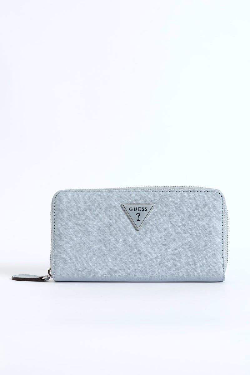 Viviette Medium Zip Around Purse - Blue