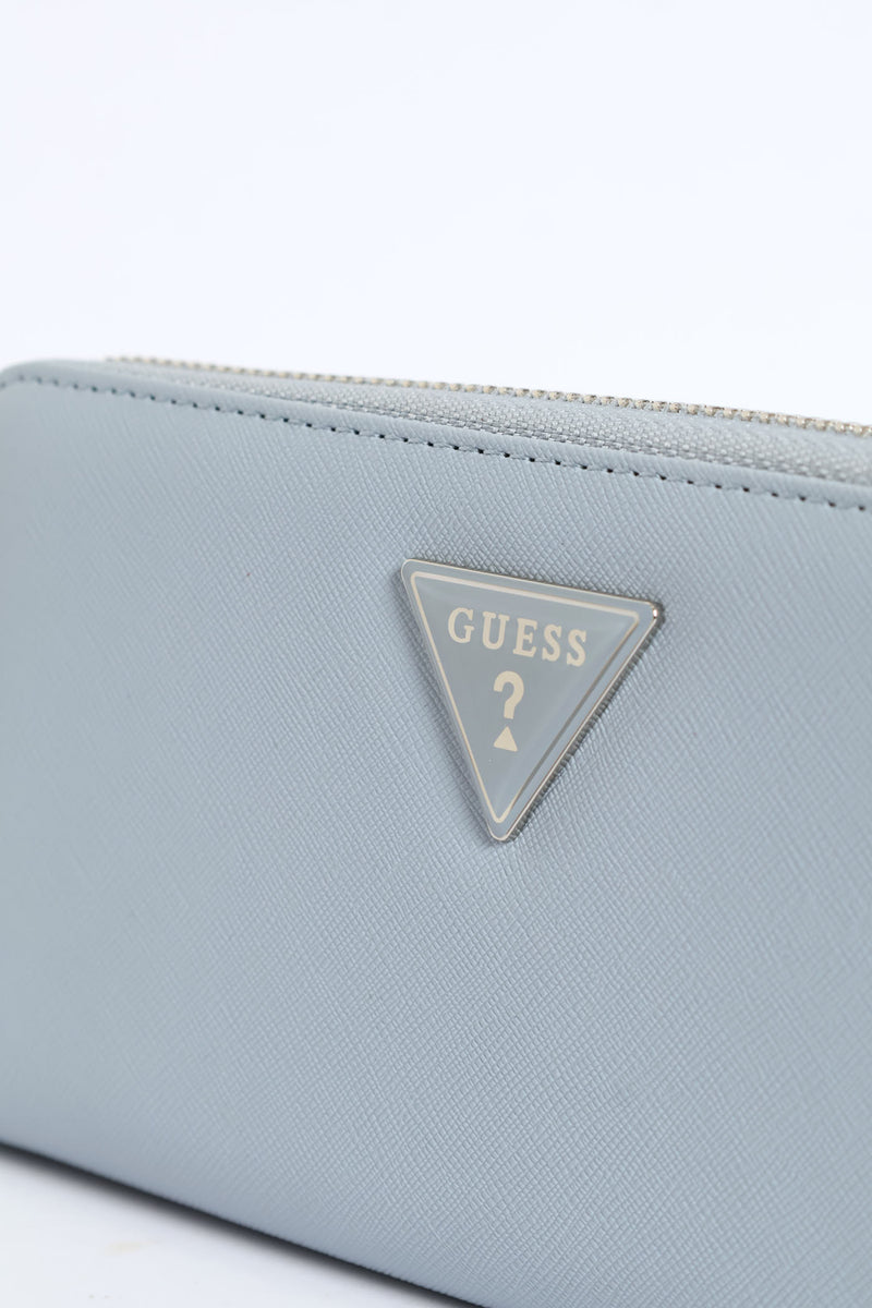 Viviette Medium Zip Around Purse - Blue