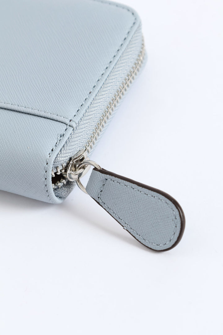 Viviette Medium Zip Around Purse - Blue