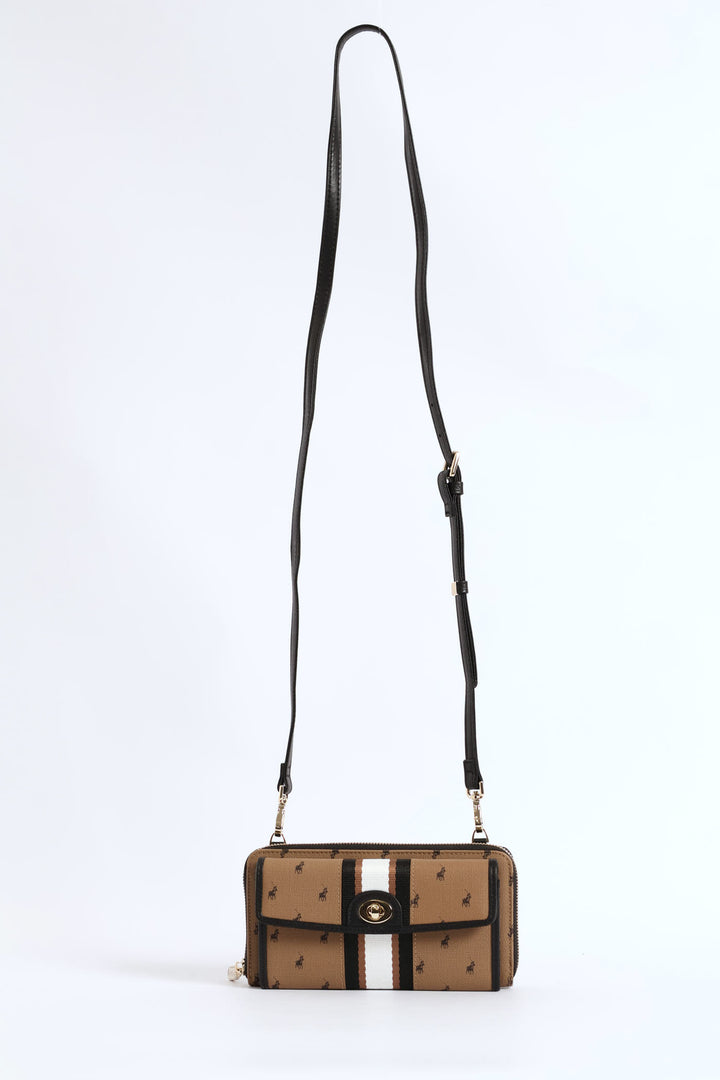 Oxford Phone Sling Bag - Camel