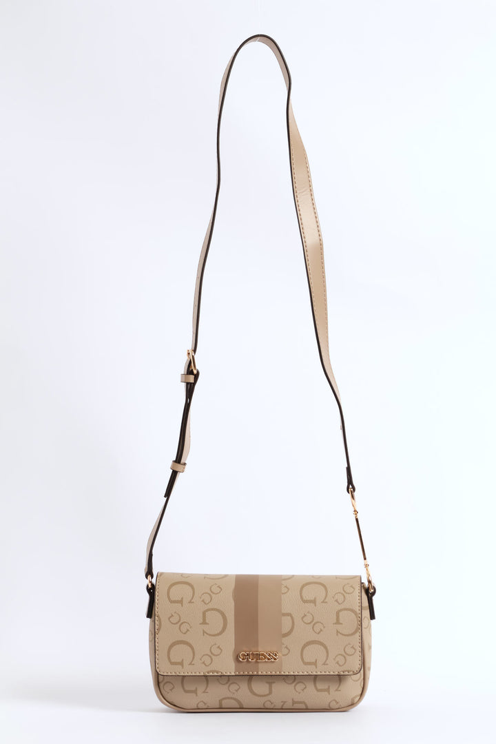 Wester Flap Crossbody Bag - Taupe