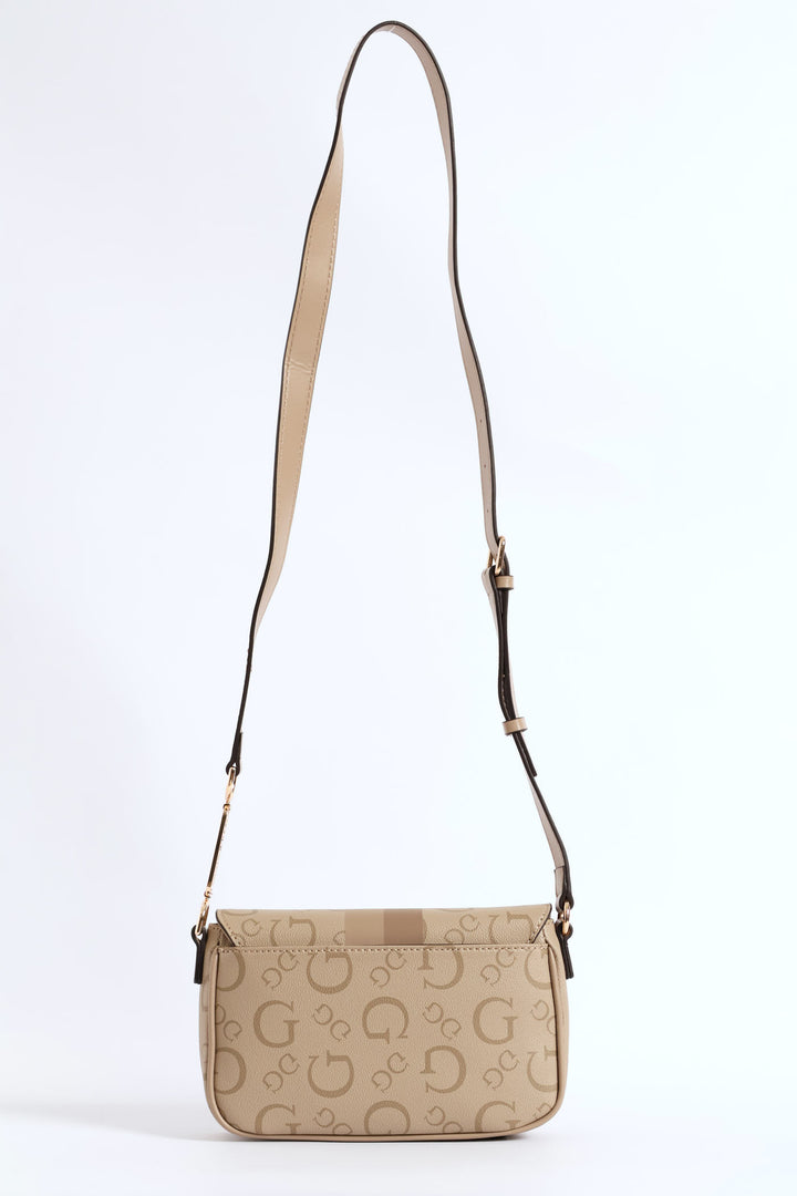 Wester Flap Crossbody Bag - Taupe