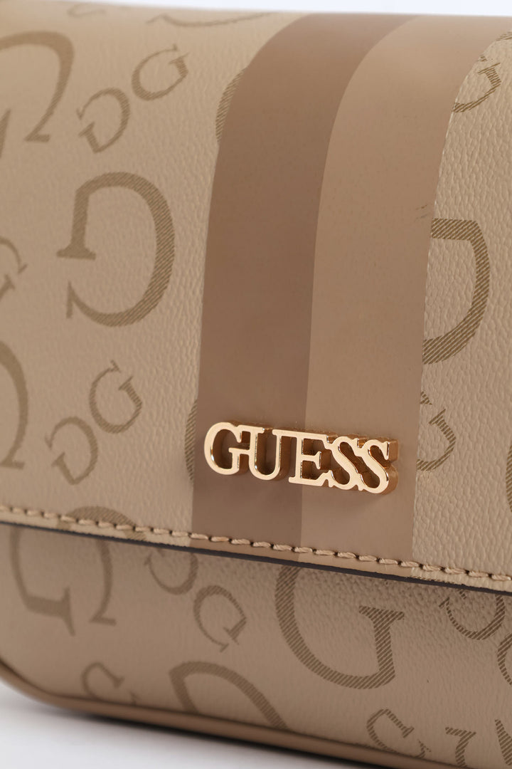 Wester Flap Crossbody Bag - Taupe