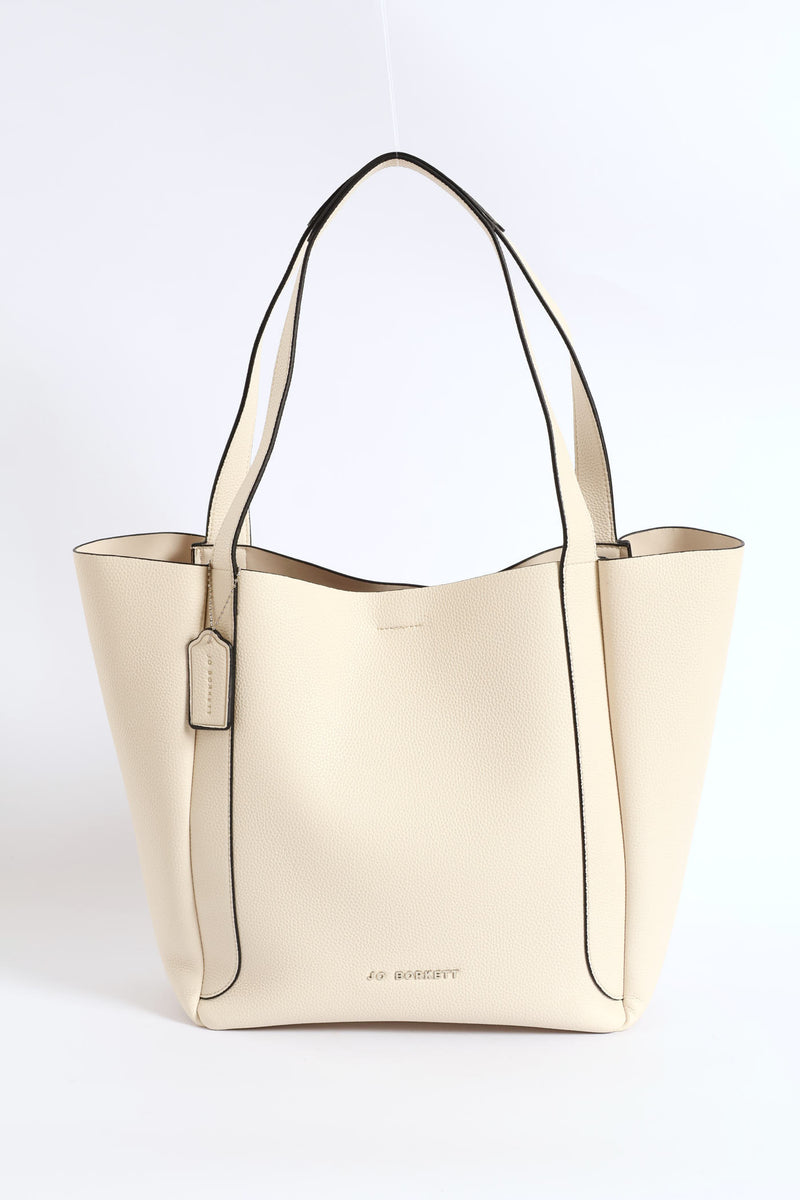 Blair Pebble Tote Bag - Cream