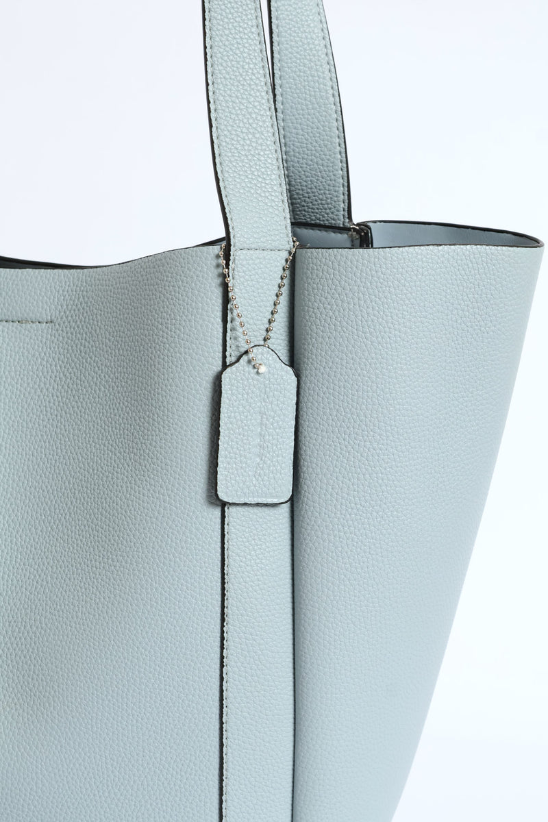 Blair Pebble Tote Bag - Denim