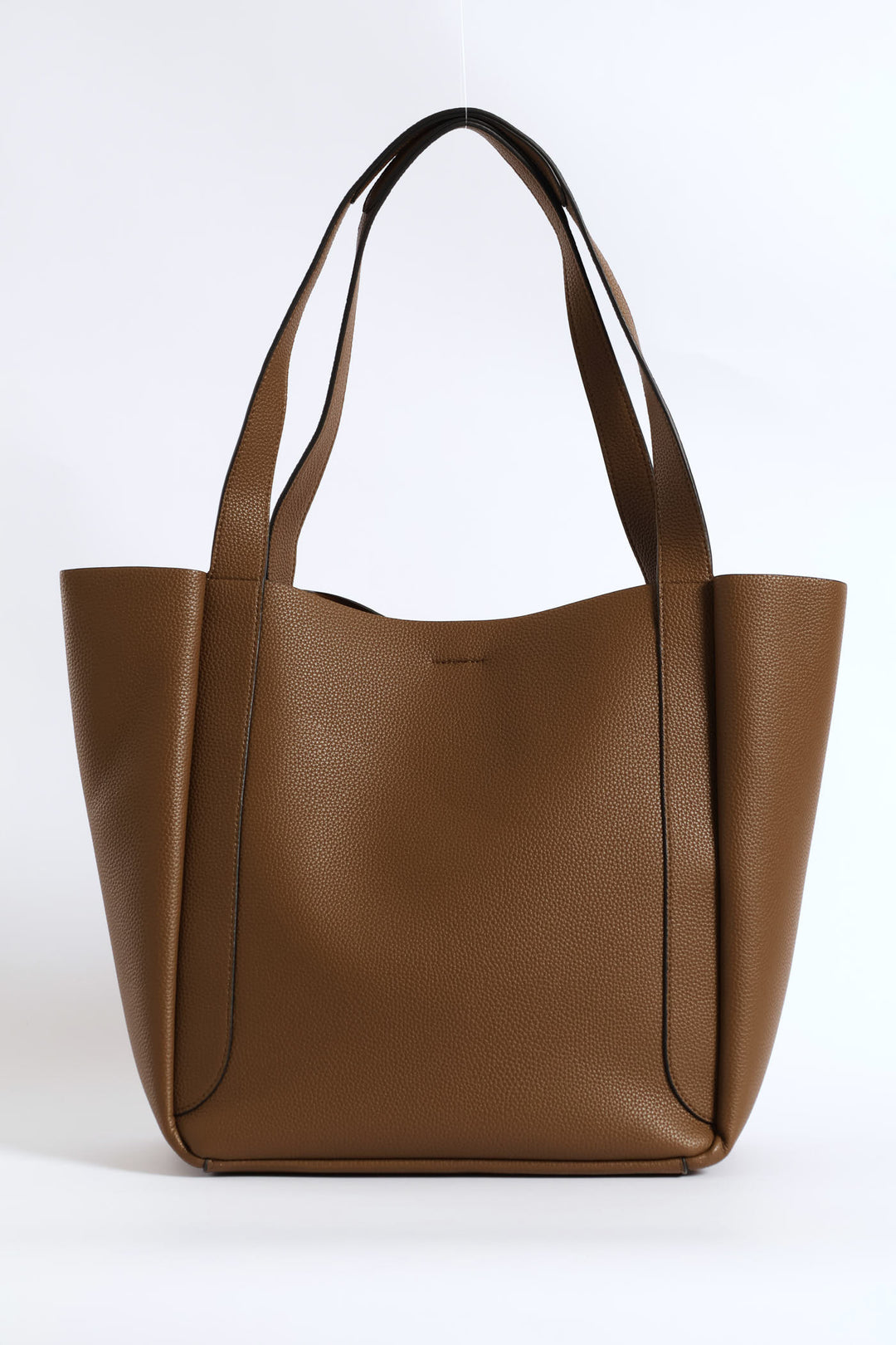 Blair Pebble Tote Bag - Brown