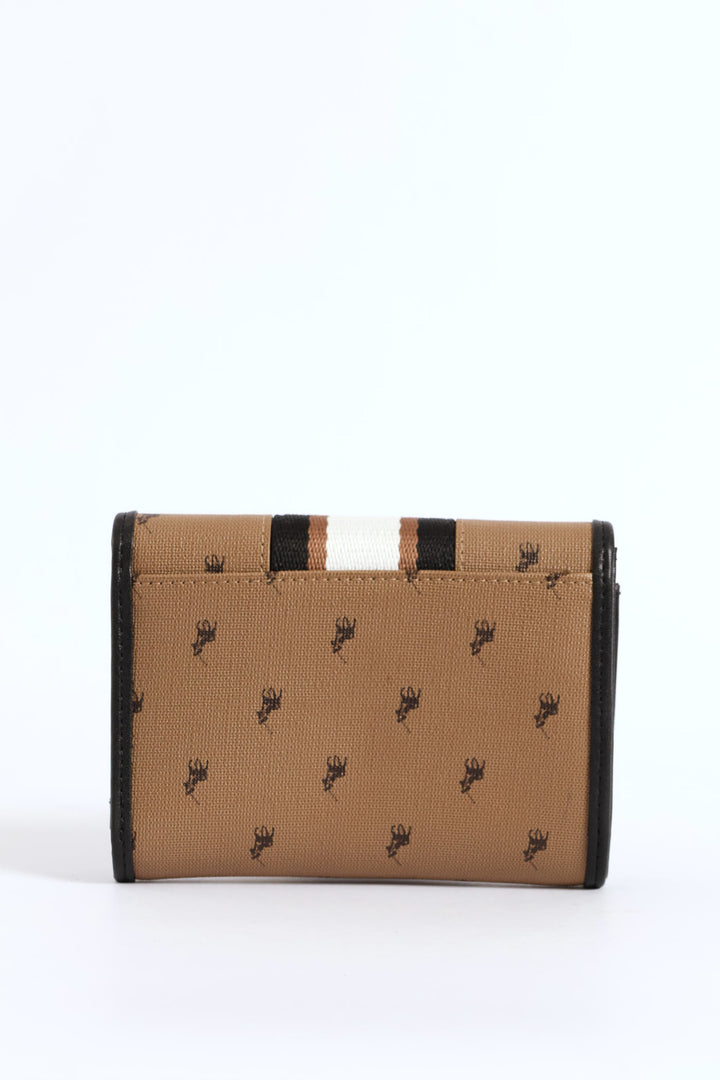 Oxford Compact Trifold Purse - Camel