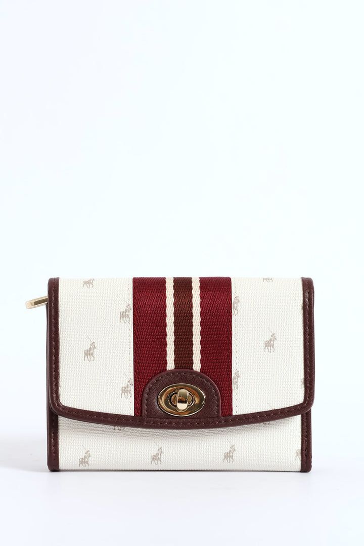 Oxford Compact Trifold Purse - Grey