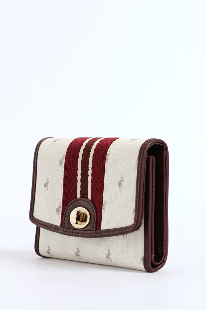 Oxford Compact Trifold Purse - Grey