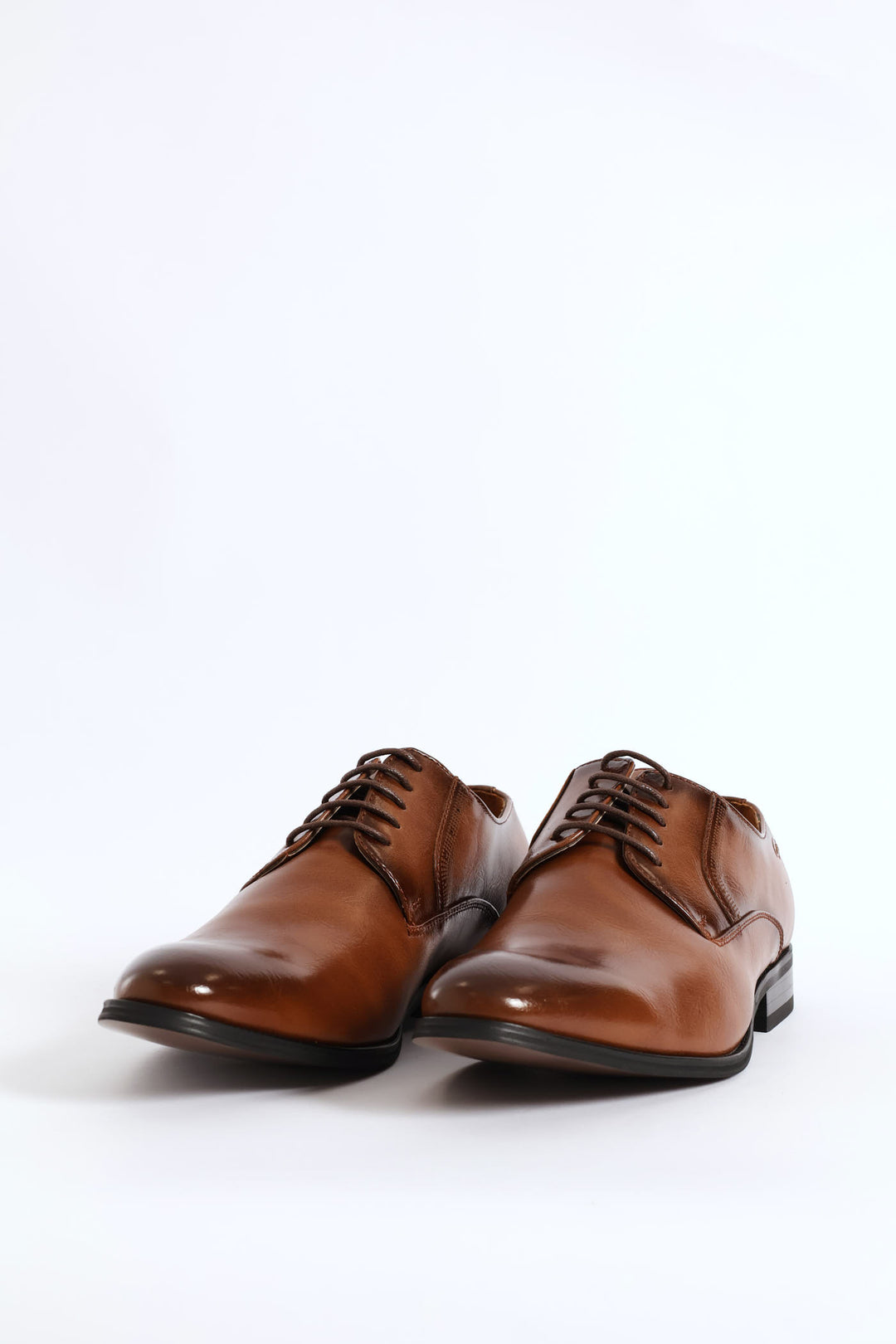 Plain Toe Smart Derby Shoe - Tan