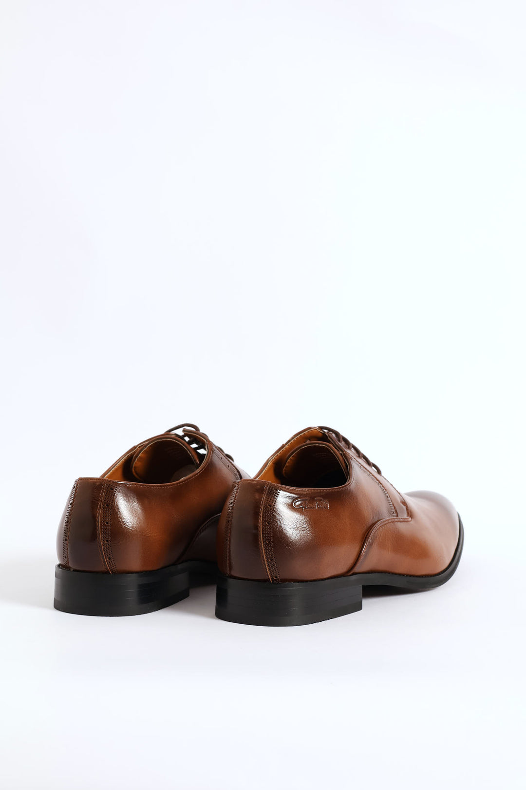 Plain Toe Smart Derby Shoe - Tan