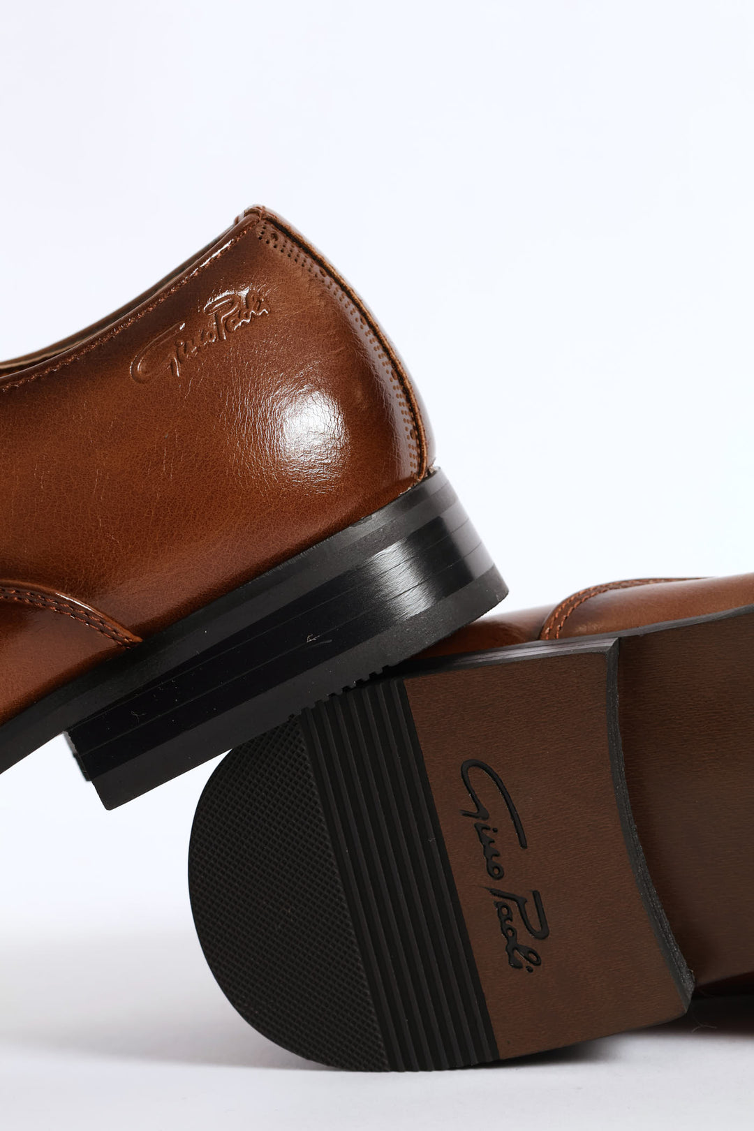 Plain Toe Smart Derby Shoe - Tan