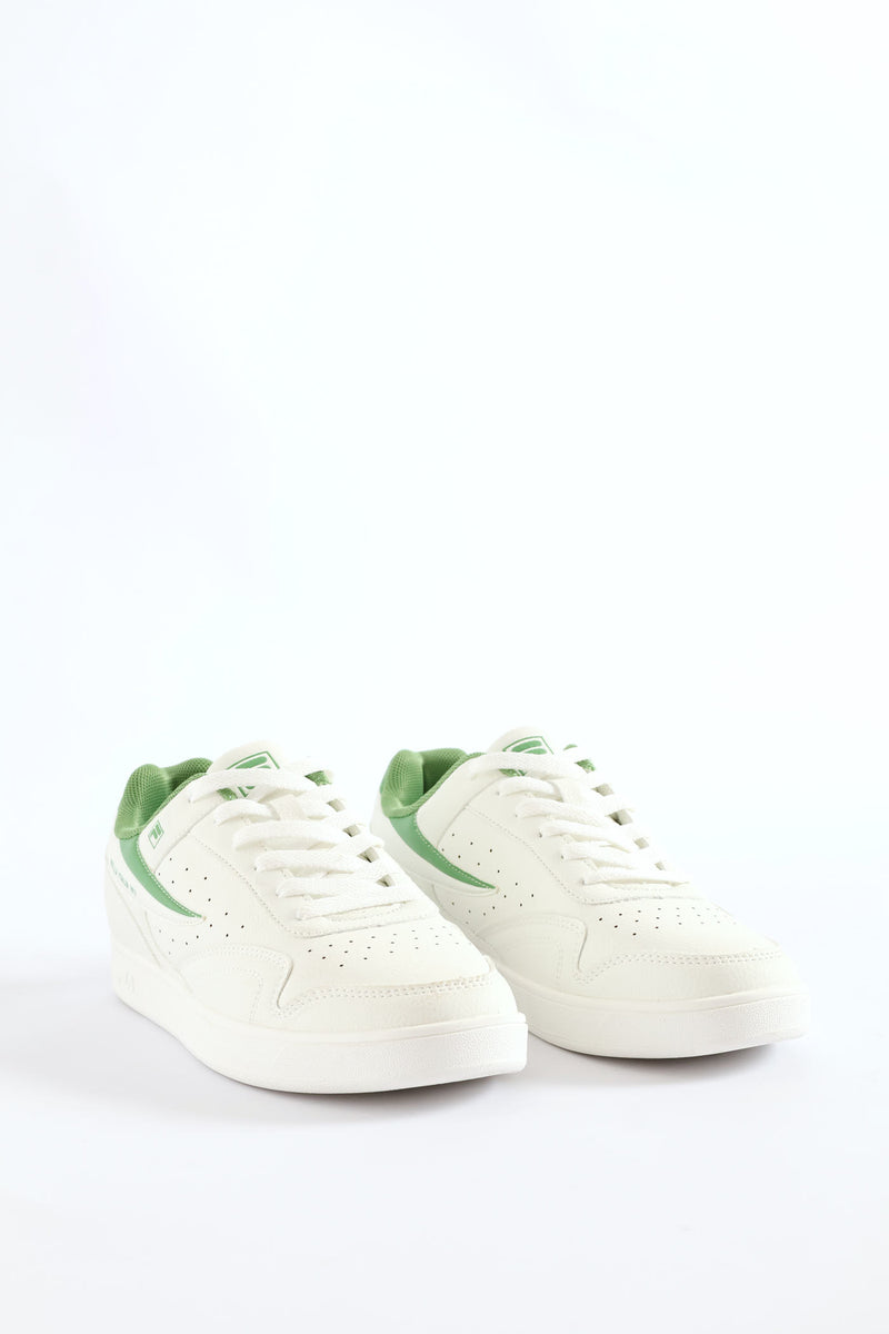 Iggy Court Sneaker - White/Green