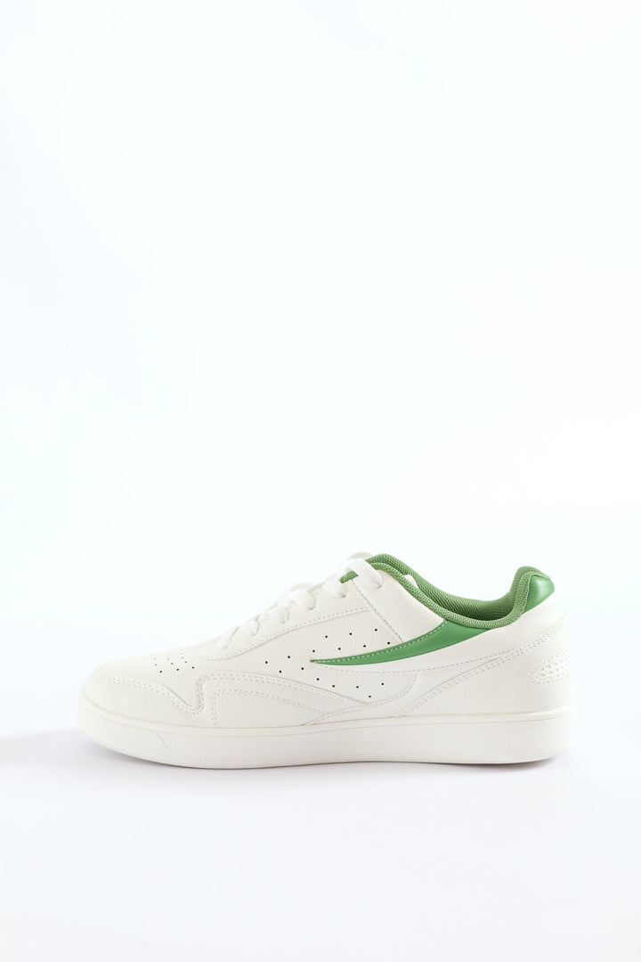 Iggy Court Sneaker - White/Green