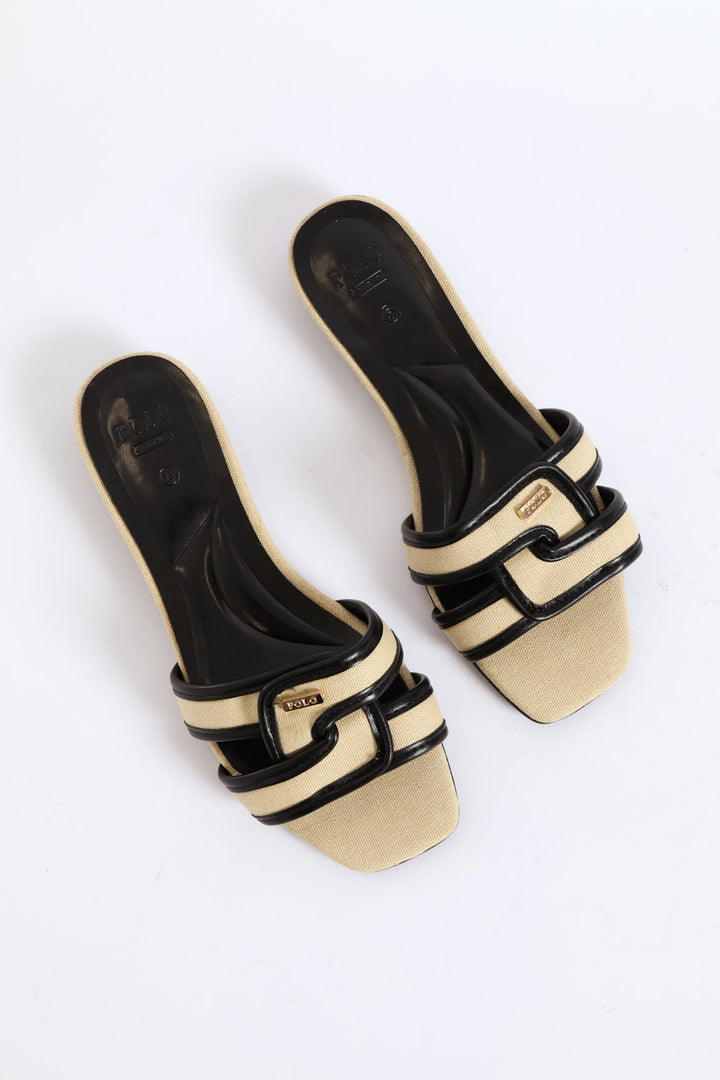 Polo Textile Slide - Off White