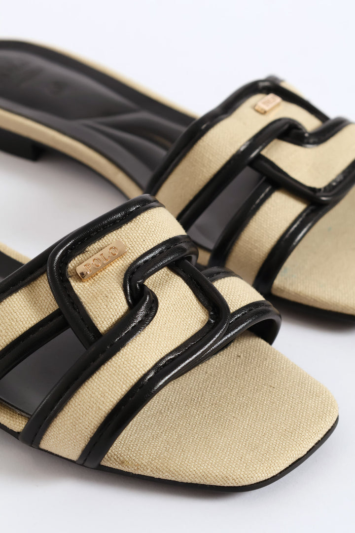 Polo Textile Slide - Off White