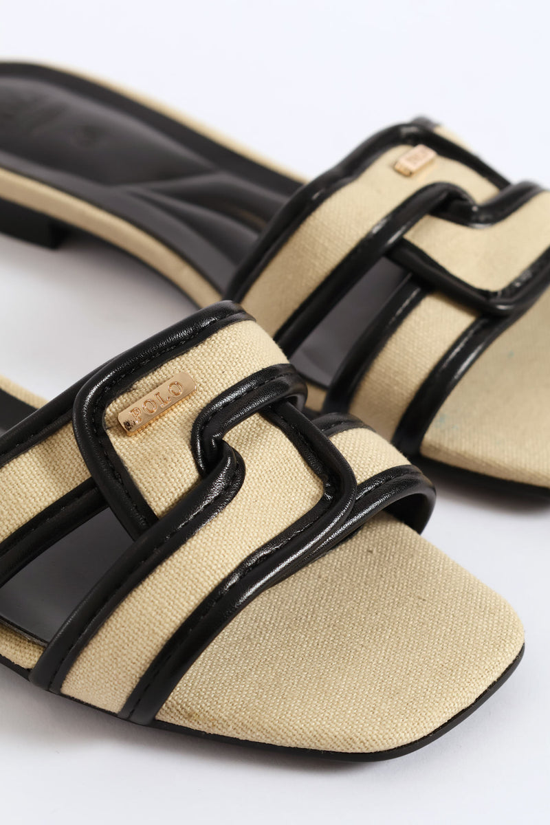 Polo Textile Slide - Off White