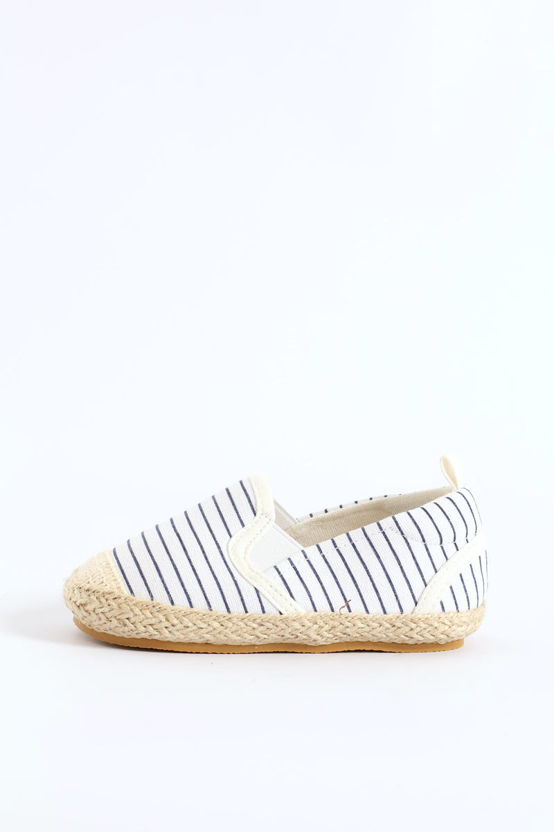 Baby Boys Stripe Canvas Espadrille - Denim