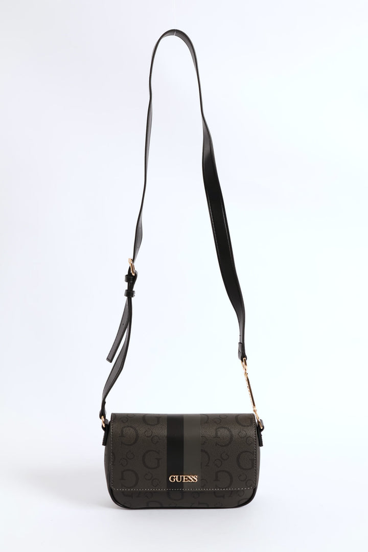 Wester Flap Crossbody Bag - Charcoal